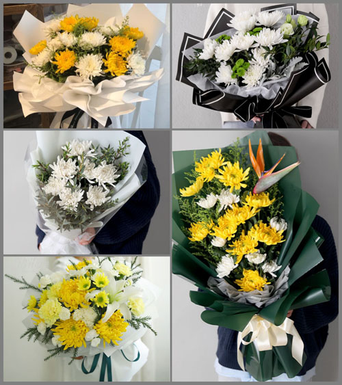 山东莱芜钢城区辛庄镇南蛇沟村白事花束代送